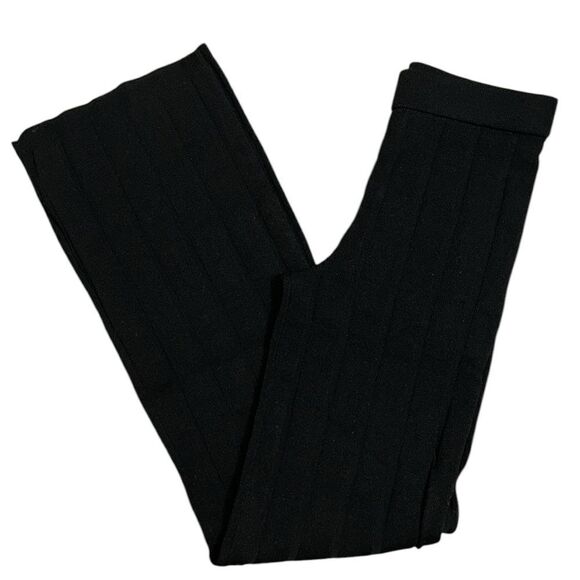 H&M Black Ribbed Stretchy Pants(Size XS) - Picture 2 of 5